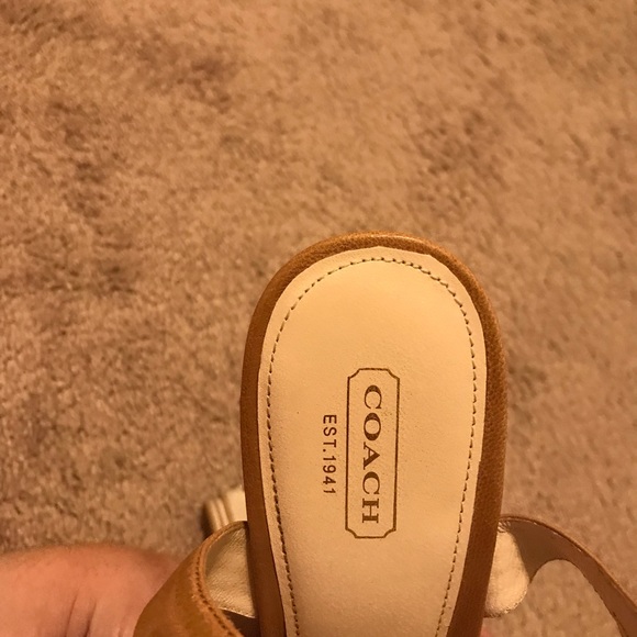 Coach Limited Edition beach wedges- size 10 - Picture 5 of 6